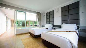 Villa Familiale | Minibar, coffres-forts dans les chambres, bureau, Wi-Fi gratuit