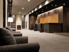 Sittområde i lobbyn