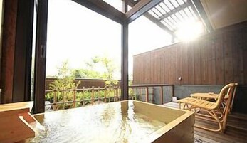 Japanese Style Room with Open Air Bath, Meal at Private Room (Check in until 18:00) | Deep soaking bathtub