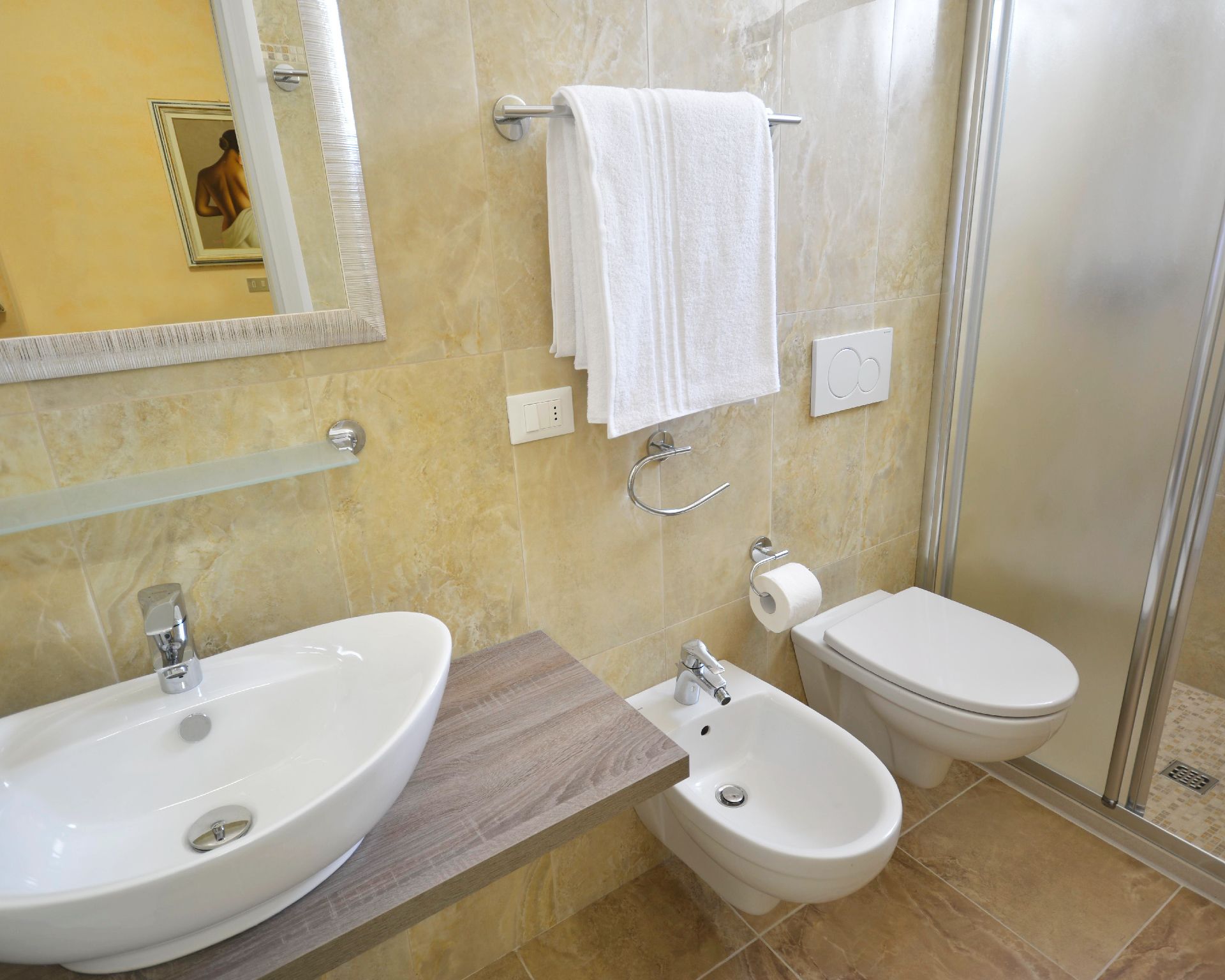 triple room, balcony | bathroom | shower, rainfall showerhead, hair dryer, bidet