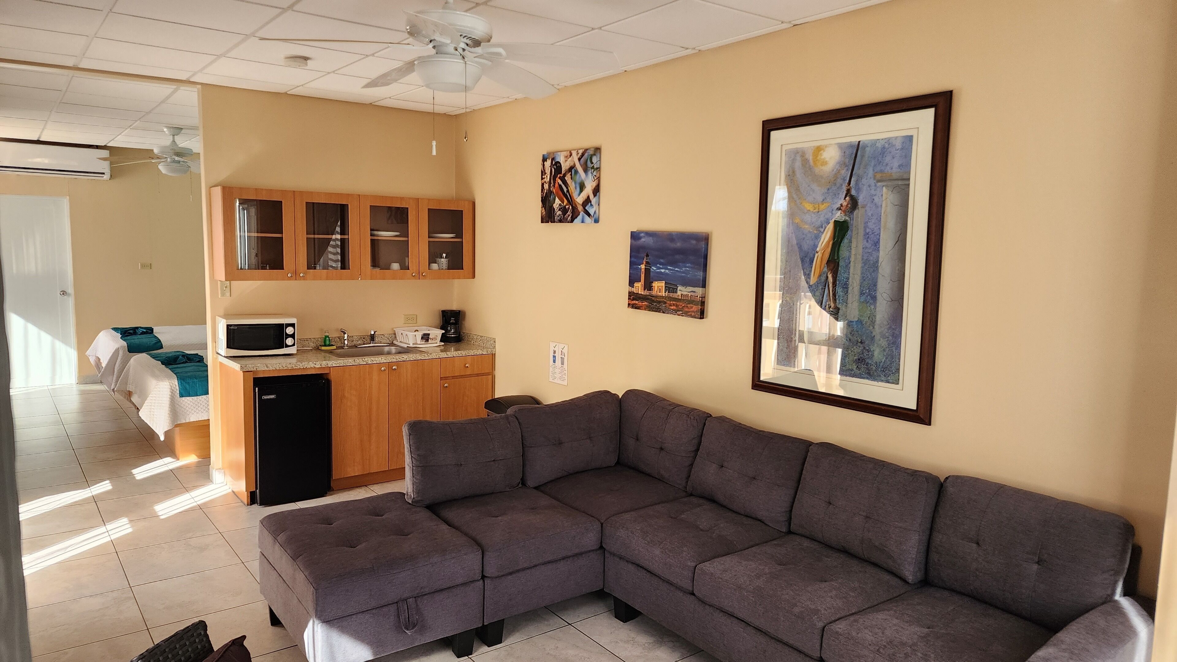 premier suite | living area | led tv