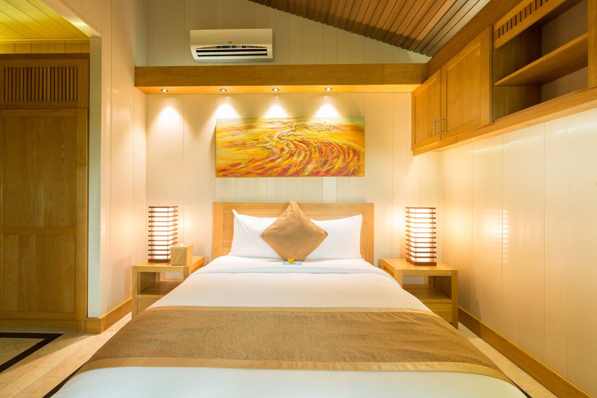 1 quarto, roupas de cama premium