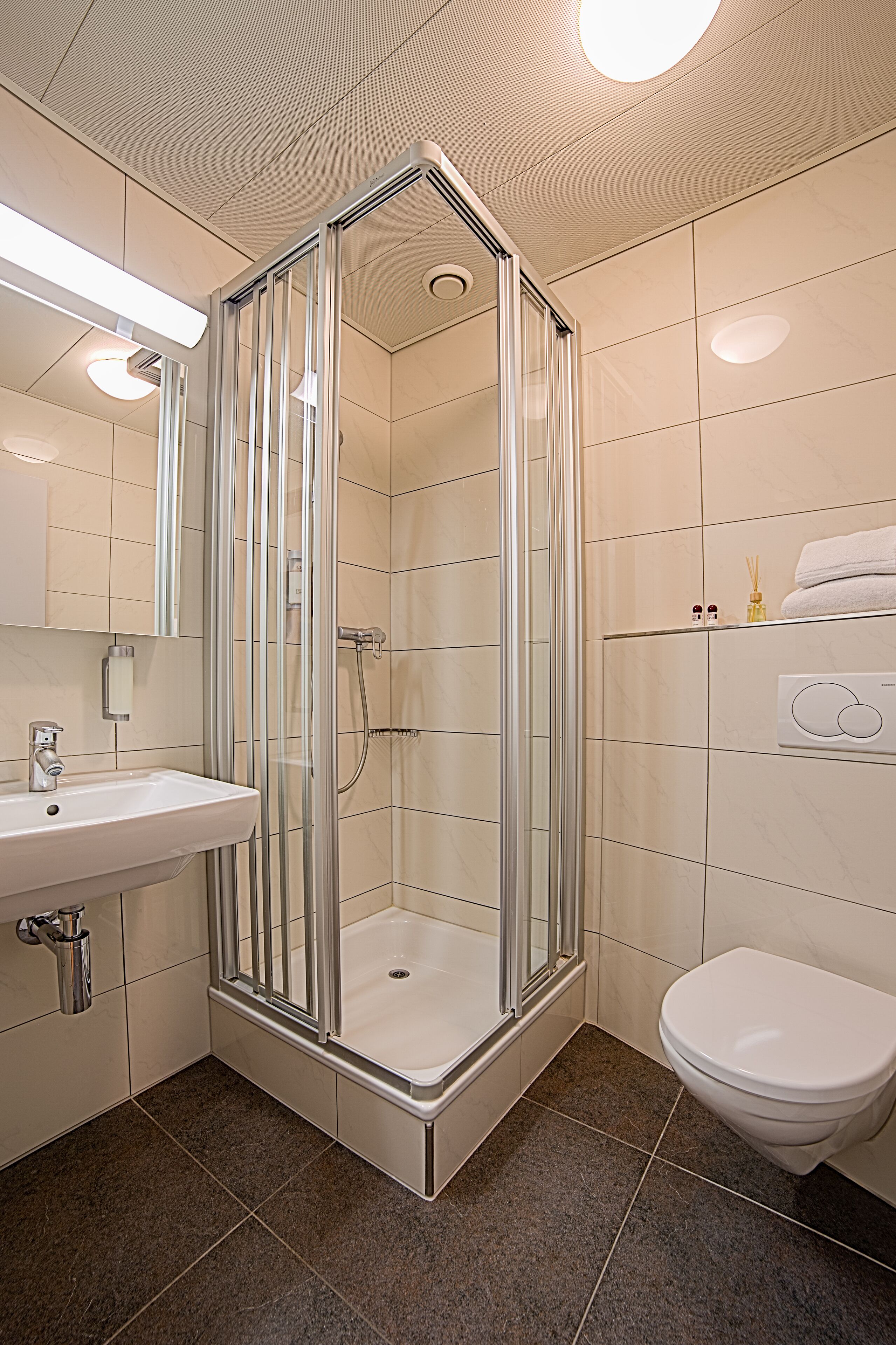 free toiletries, hair dryer, towels, soap