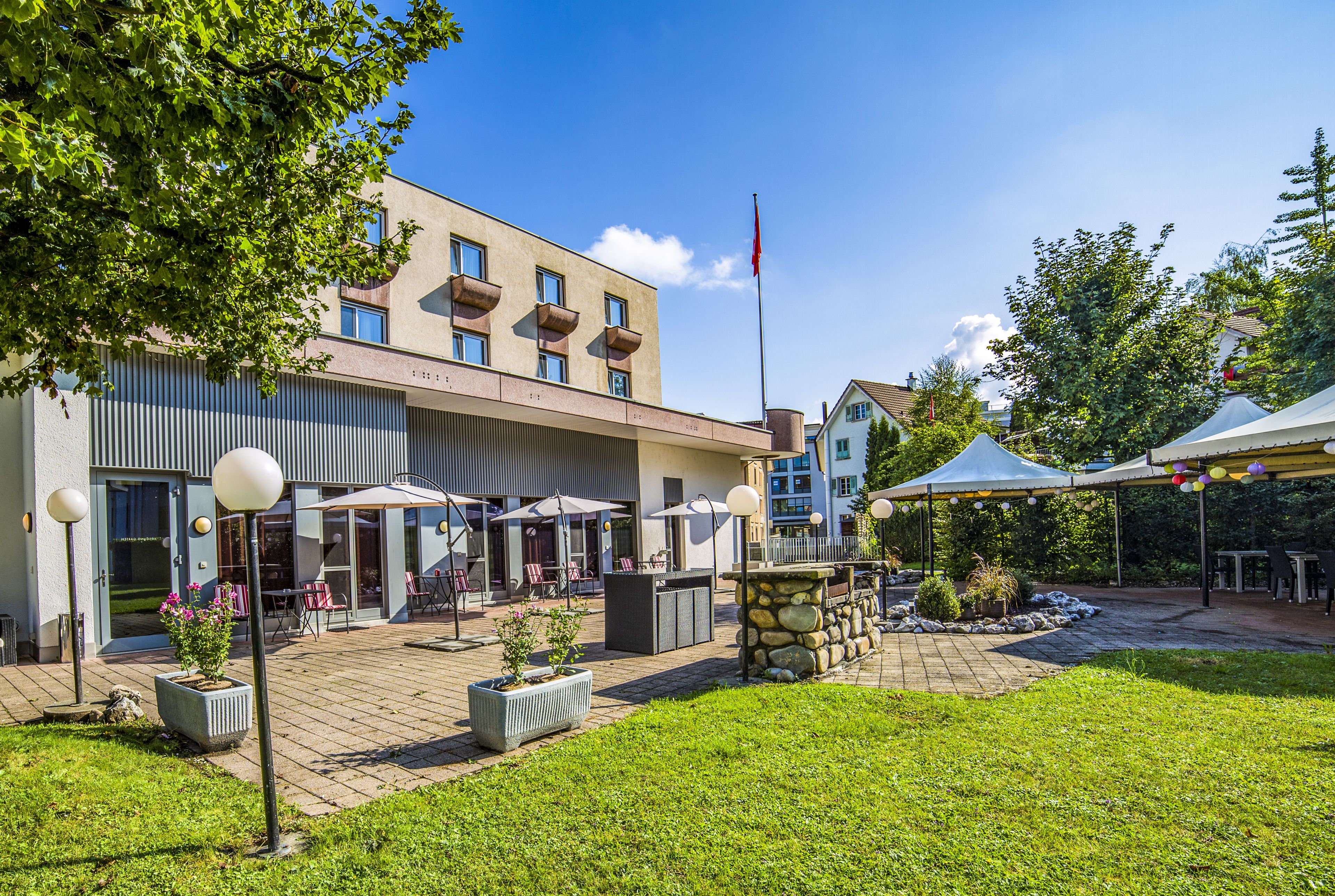 Blick von der Unterkunft