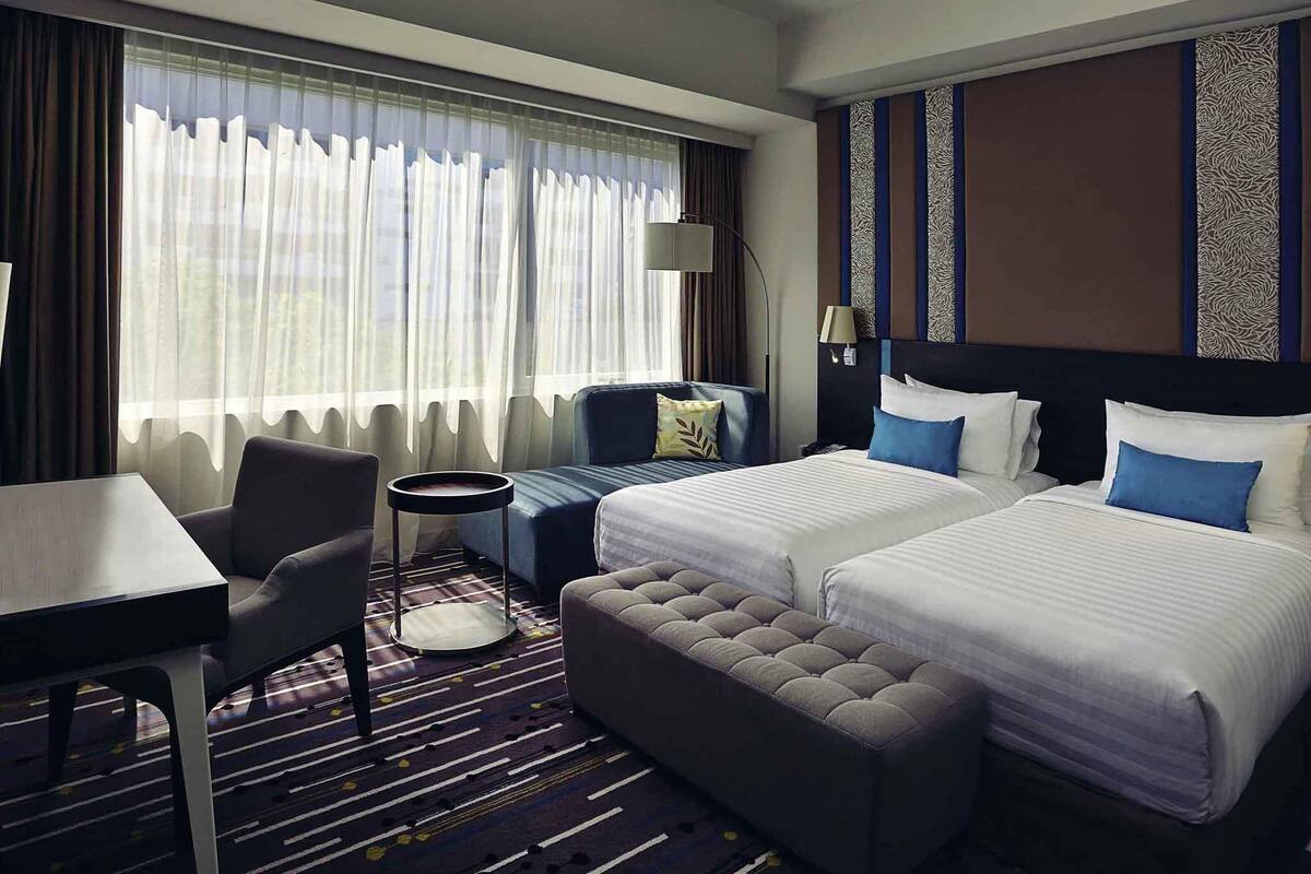 Privilege, Twin Room, 2 Twin Beds | Minibar, in-room safe, desk, iron/ironing board