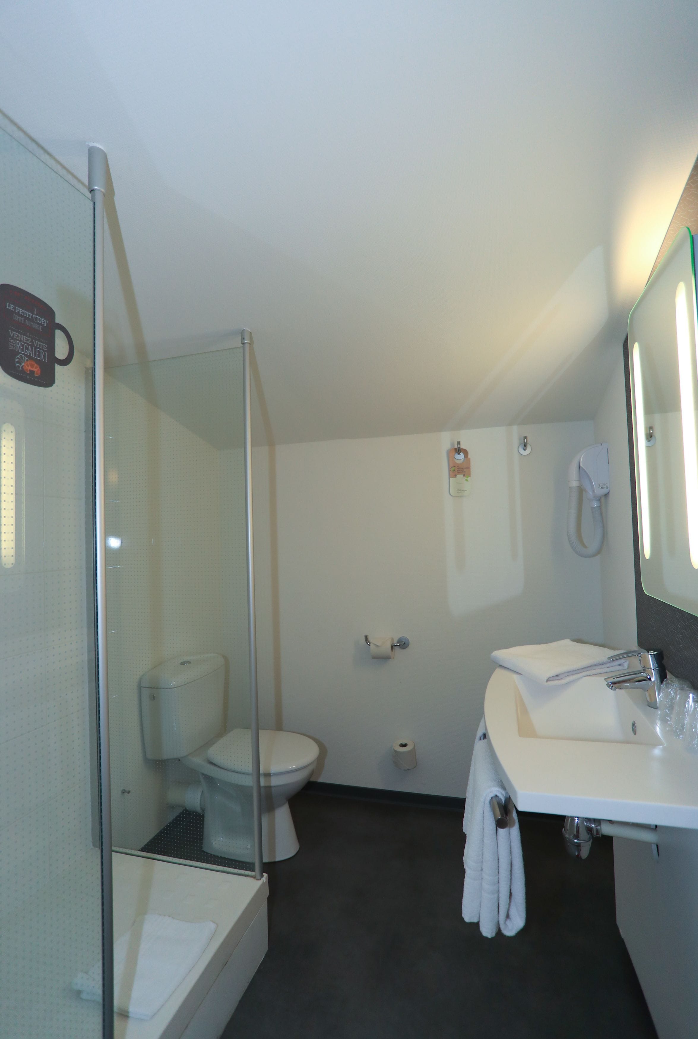 standard double room, 1 double bed | bathroom | shower, eco-friendly toiletries, hair dryer, towels