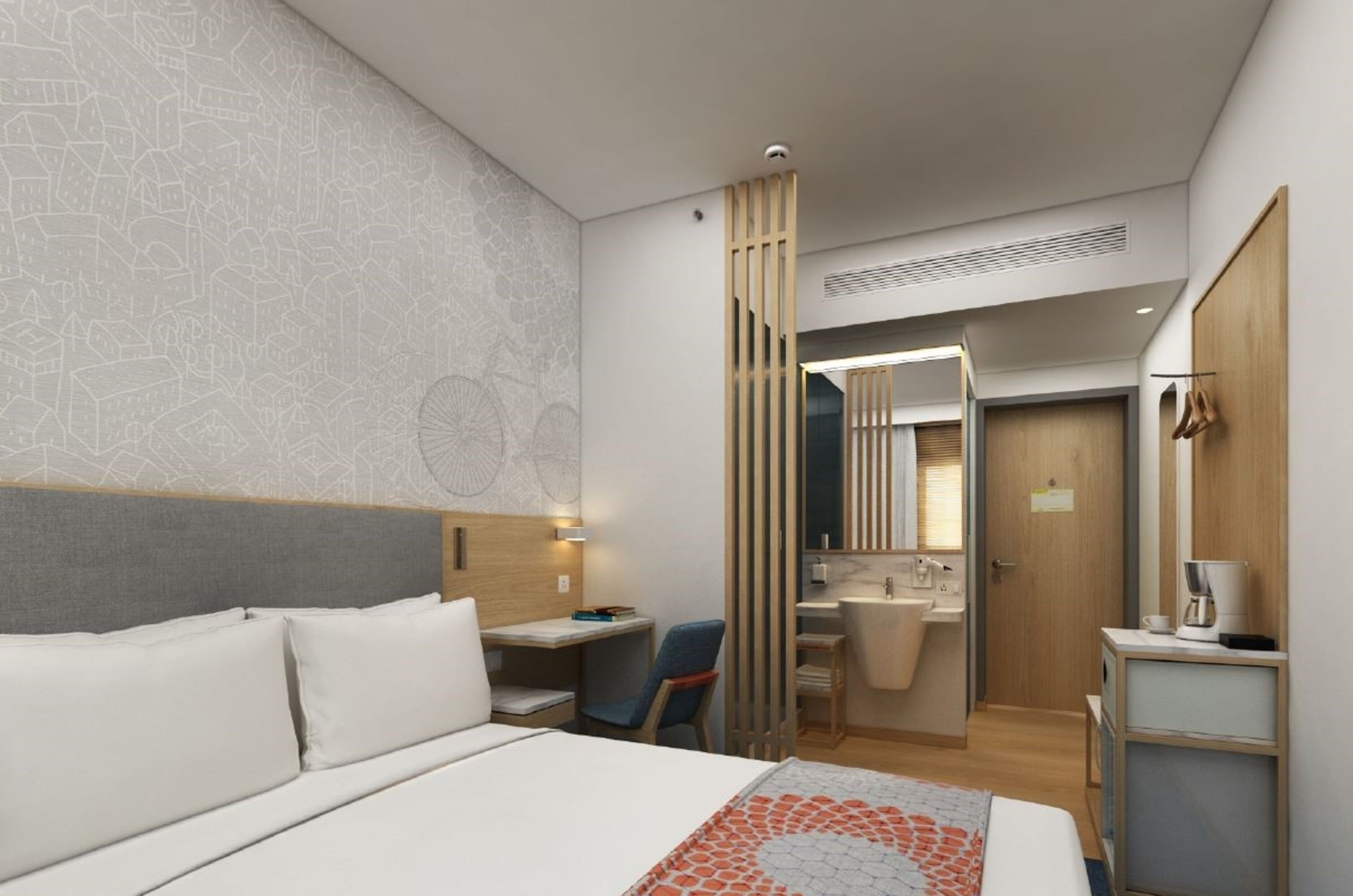 Hypo-allergenic bedding, in-room safe, blackout curtains, free WiFi