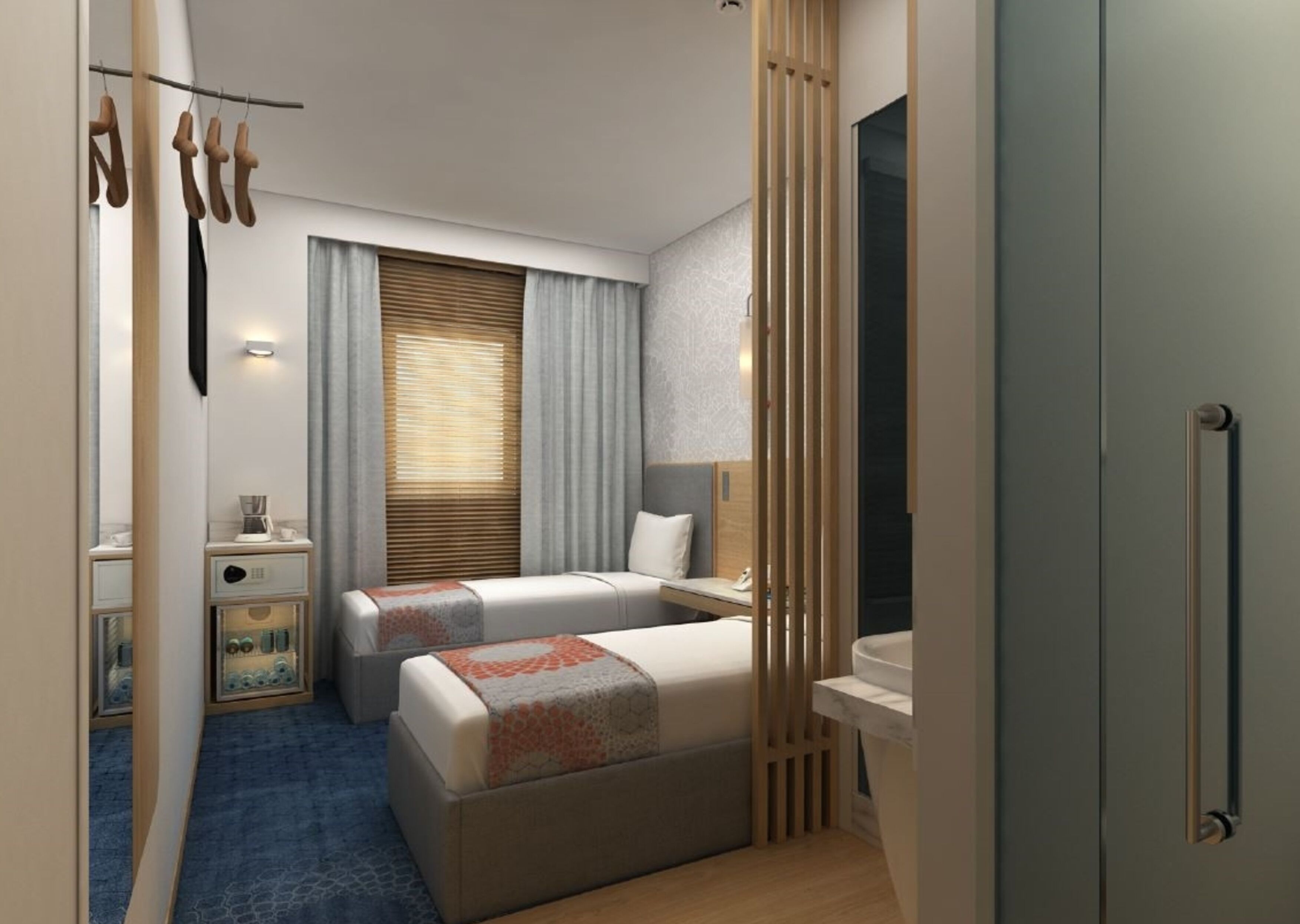 standard room, 2 single beds | hypo-allergenic bedding, in-room safe, blackout curtains, free wifi