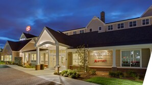 A hotel exterior with a sign reading "Residence Inn Marriott." - Residence Inn Springfield Chicopee (Chicopee)