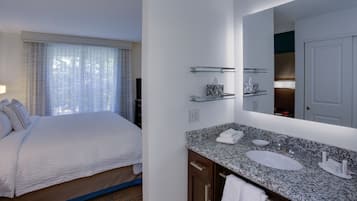 Free toiletries, hair dryer, towels