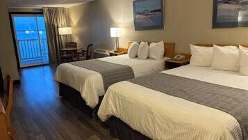 Premium bedding, desk, free WiFi, bed sheets