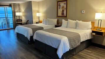 Premium bedding, desk, free WiFi, bed sheets