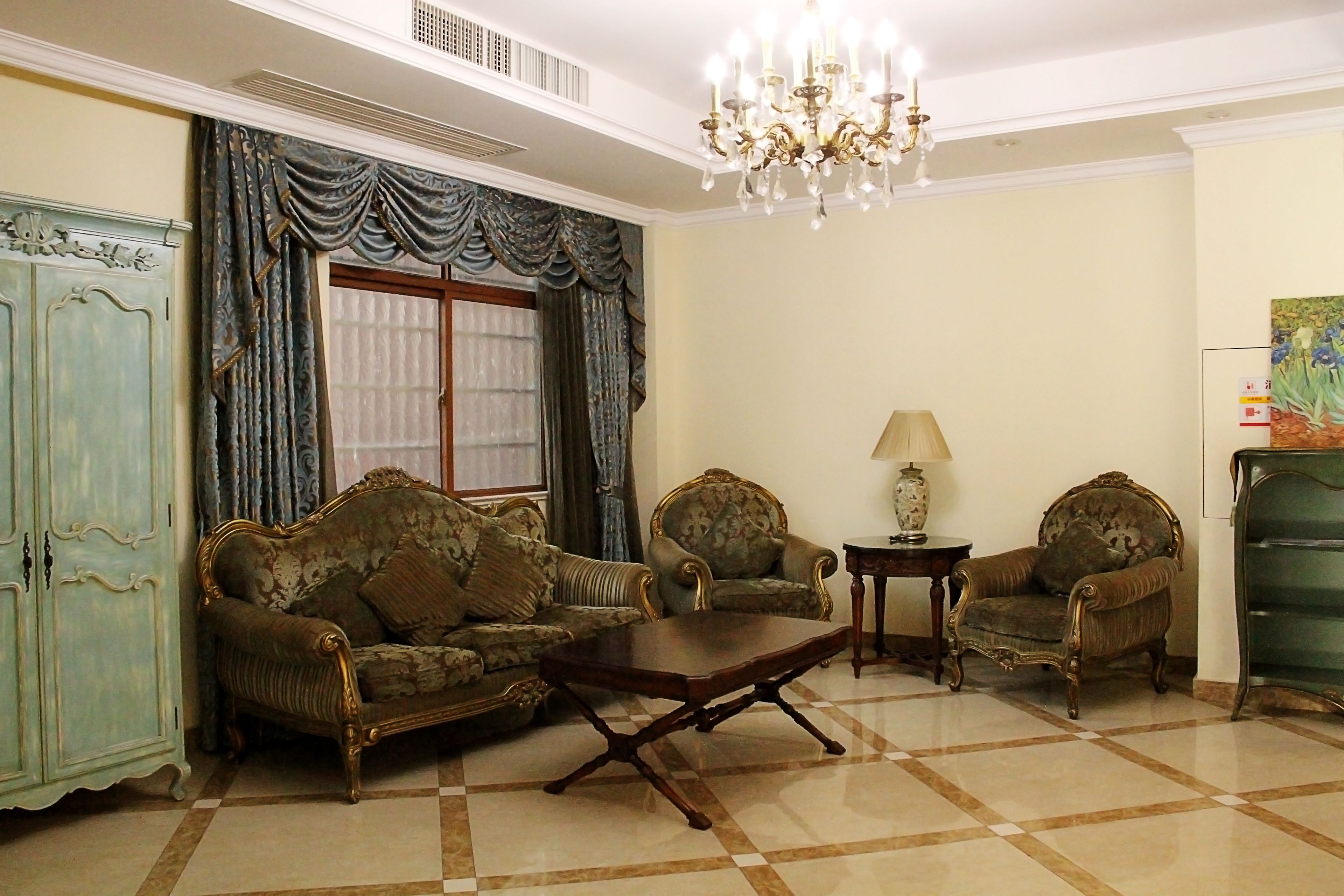 Sala de estar en el lobby