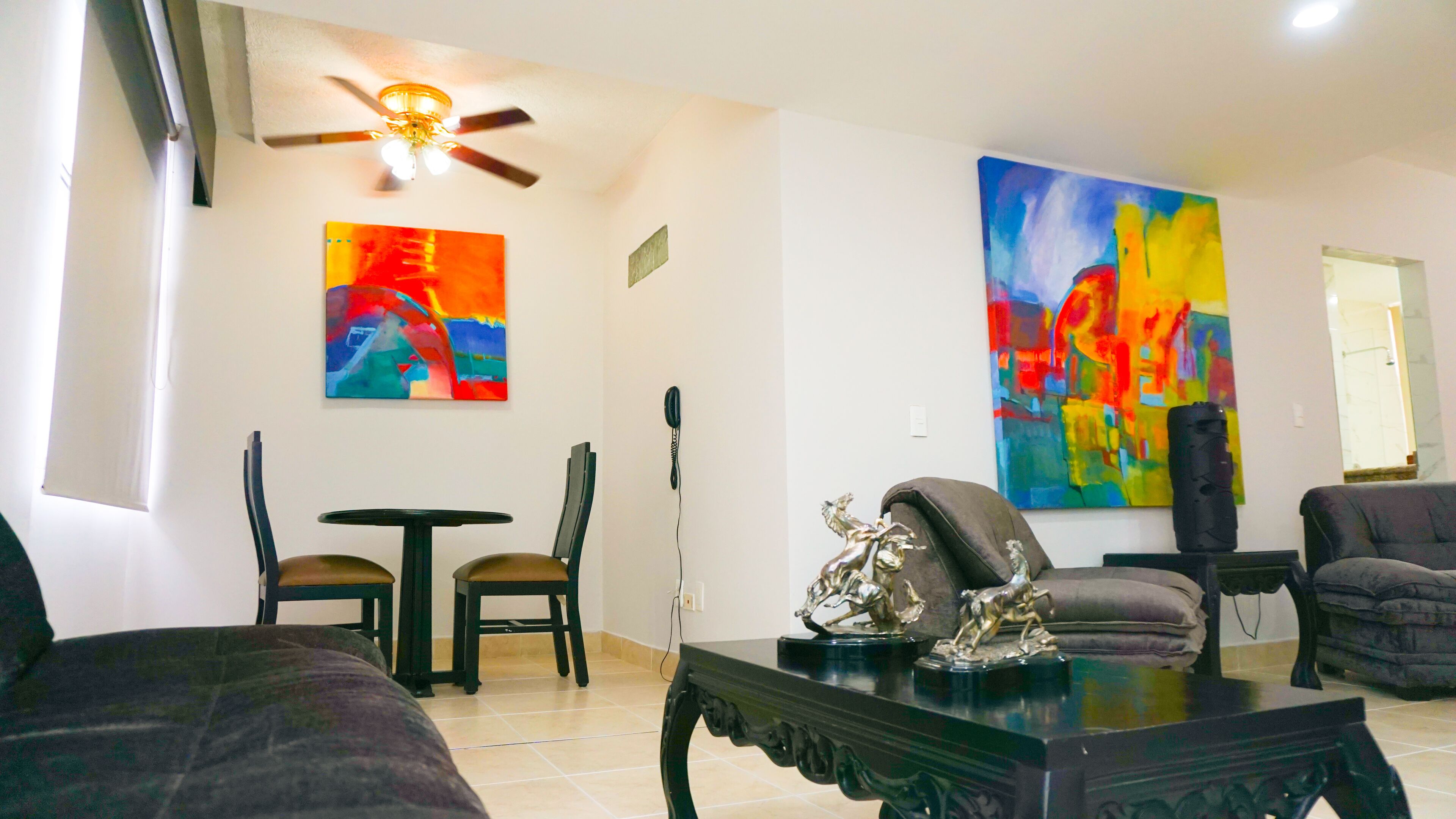 presidential studio suite | living area | lcd tv