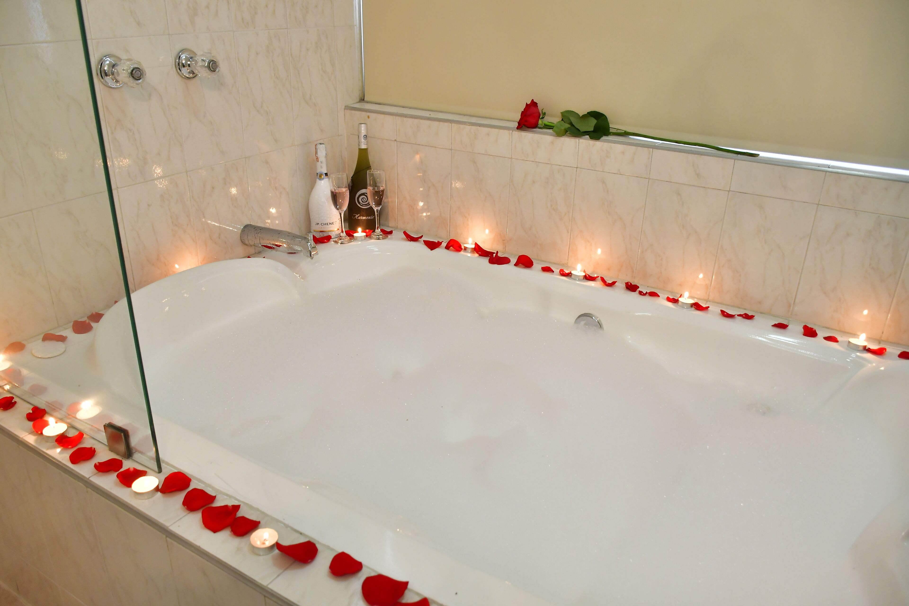 presidential studio suite | bathroom | designer toiletries, hair dryer, bidet, towels