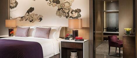 Suite Exécutive, 1 trÚs grand lit | Literie hypoallergénique, couette en duvet d'oie, minibar