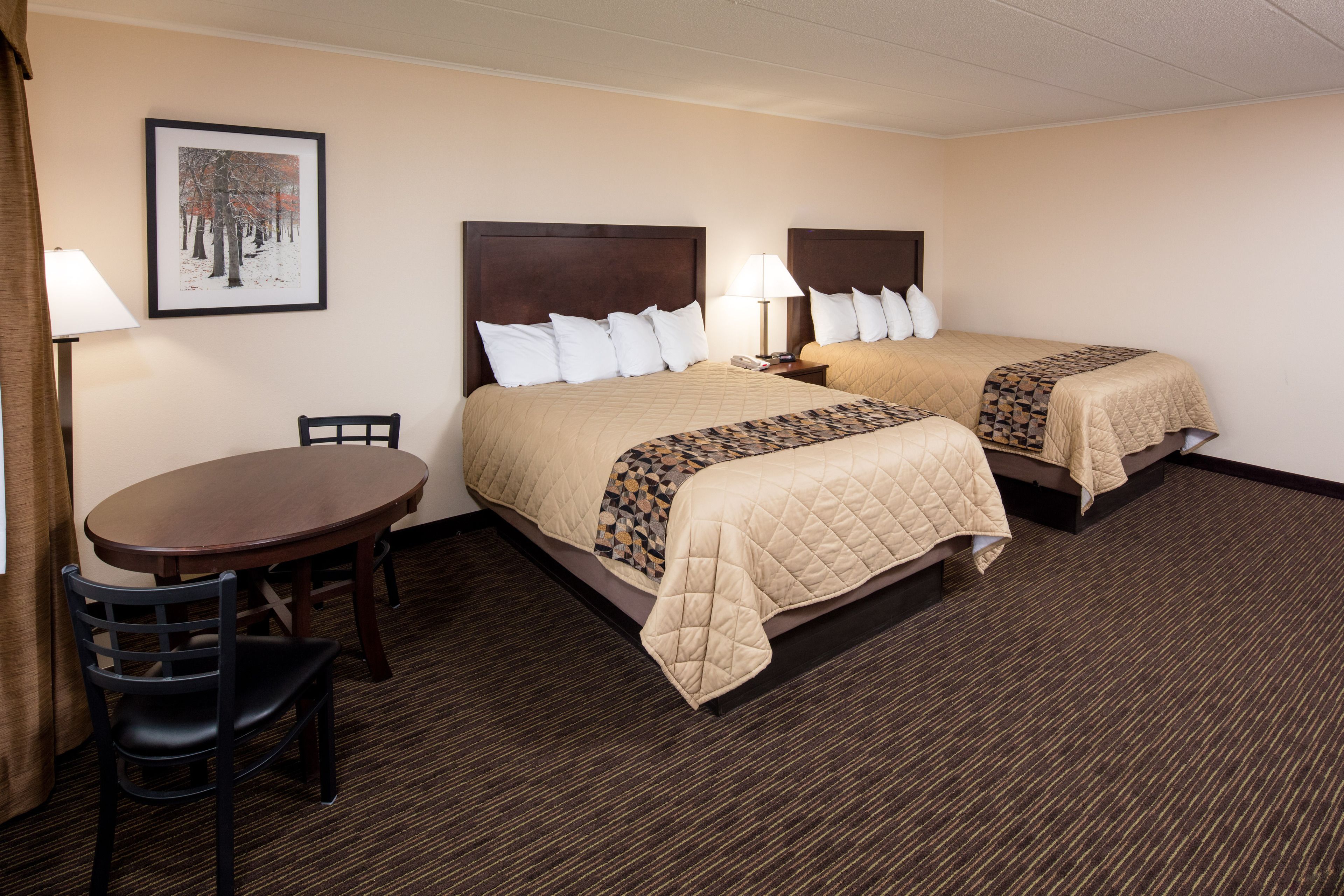 premium room, 2 queen beds | desk, iron/ironing board, cots/infant beds, free wifi