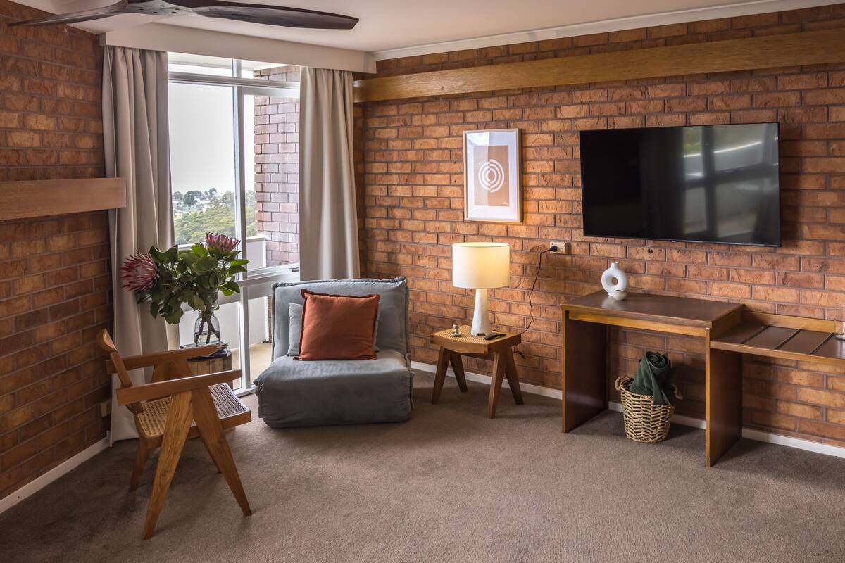 Suite (Merimbula) | Hochwertige Bettwaren, Minibar, Bügeleisen/Bügelbrett, kostenloses WLAN