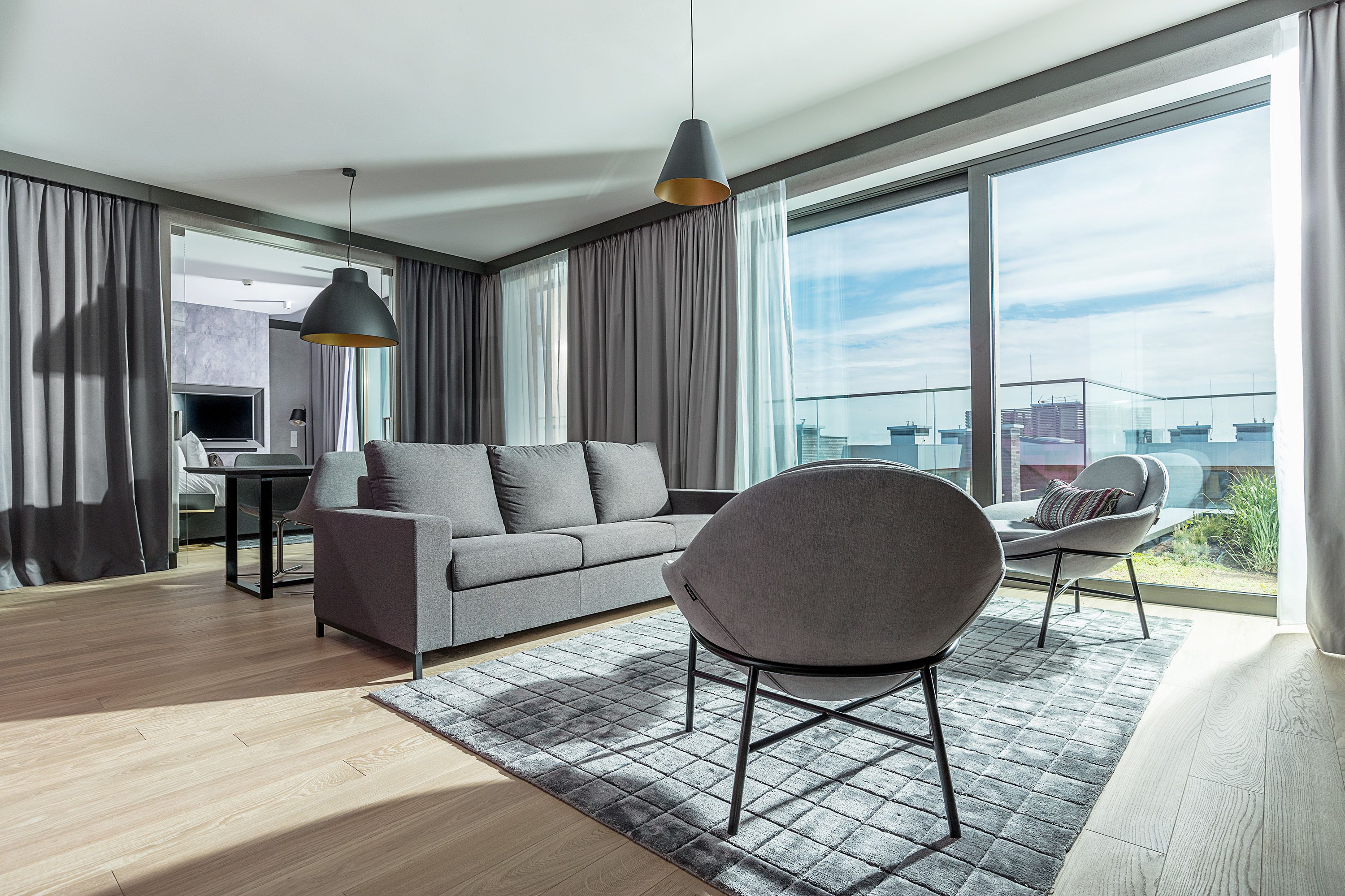 apartment (east) | 1 bedroom, in-room safe, blackout curtains, soundproofing