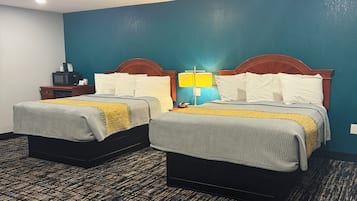 Blackout curtains, iron/ironing board, free WiFi, bed sheets