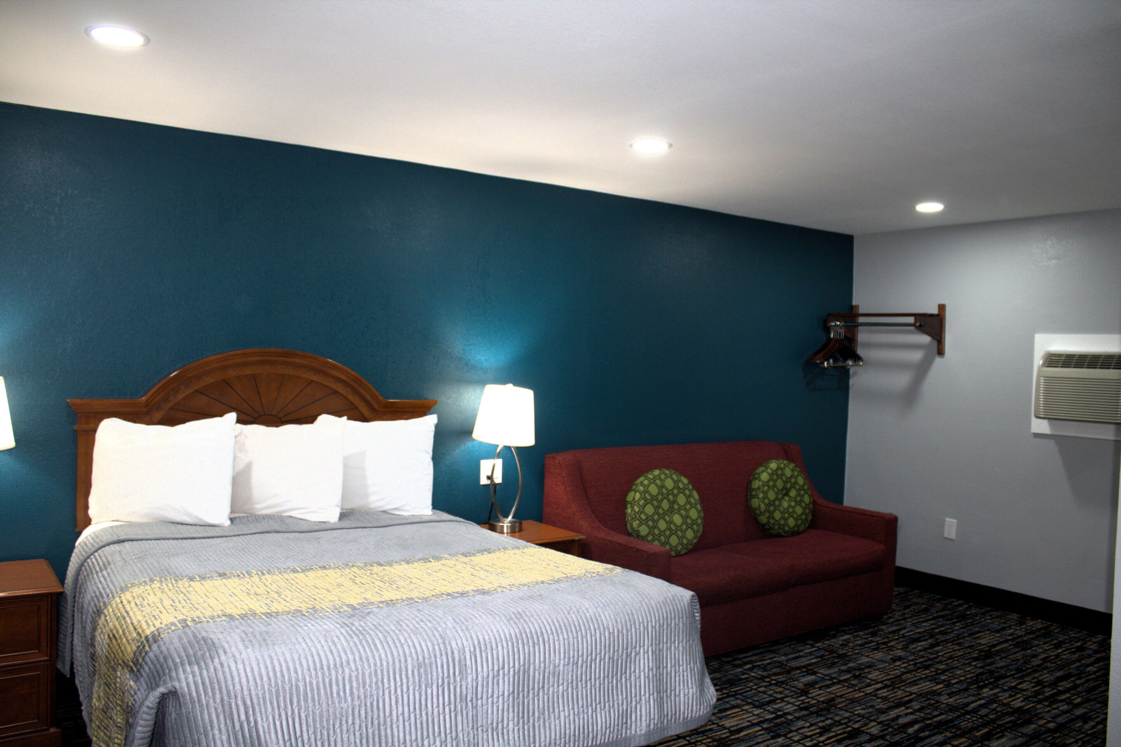 Blackout drapes, iron/ironing board, free WiFi, bed sheets