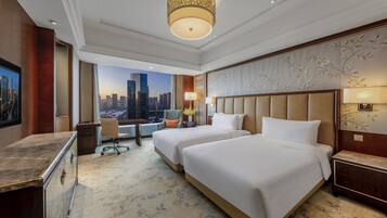 Down duvets, minibar, in-room safe, desk