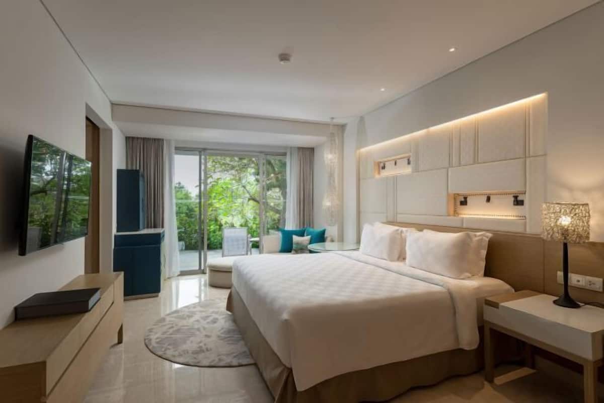 2 dormitorios, ropa de cama de alta calidad, minibar y caja fuerte