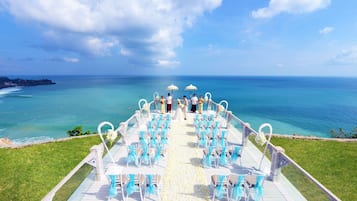 Zona para bodas al aire libre