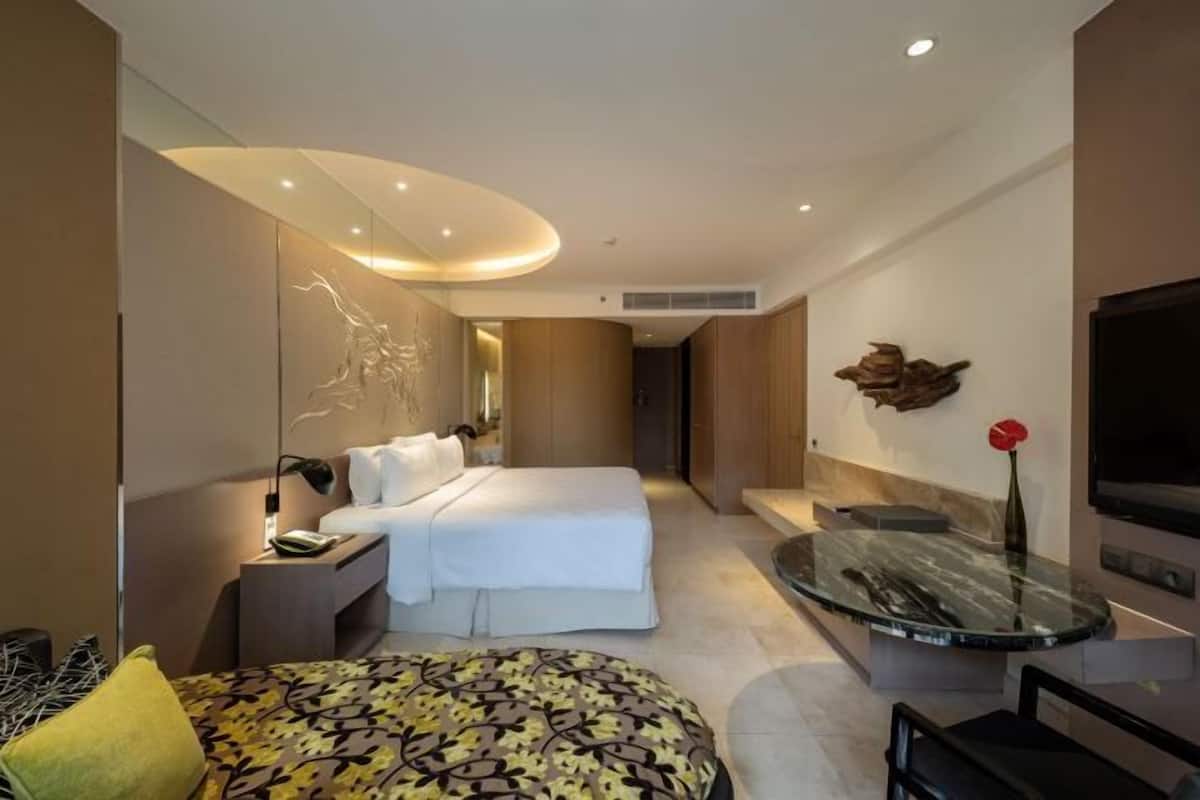 2 dormitorios, ropa de cama de alta calidad, minibar y caja fuerte