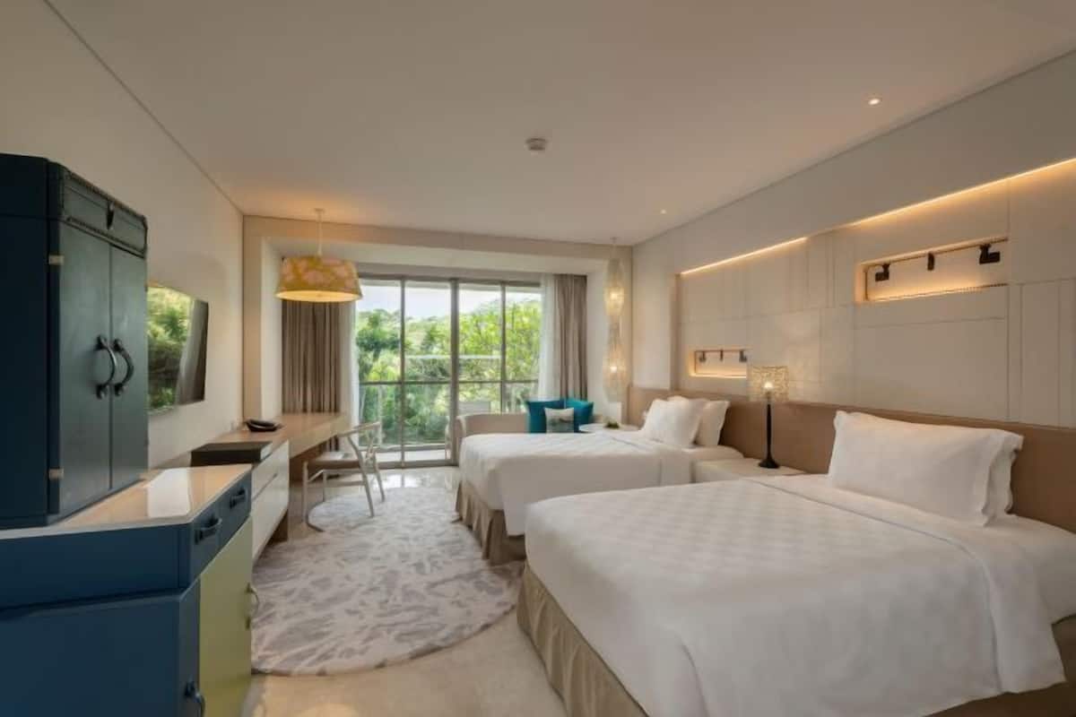 2 dormitorios, ropa de cama de alta calidad, minibar y caja fuerte