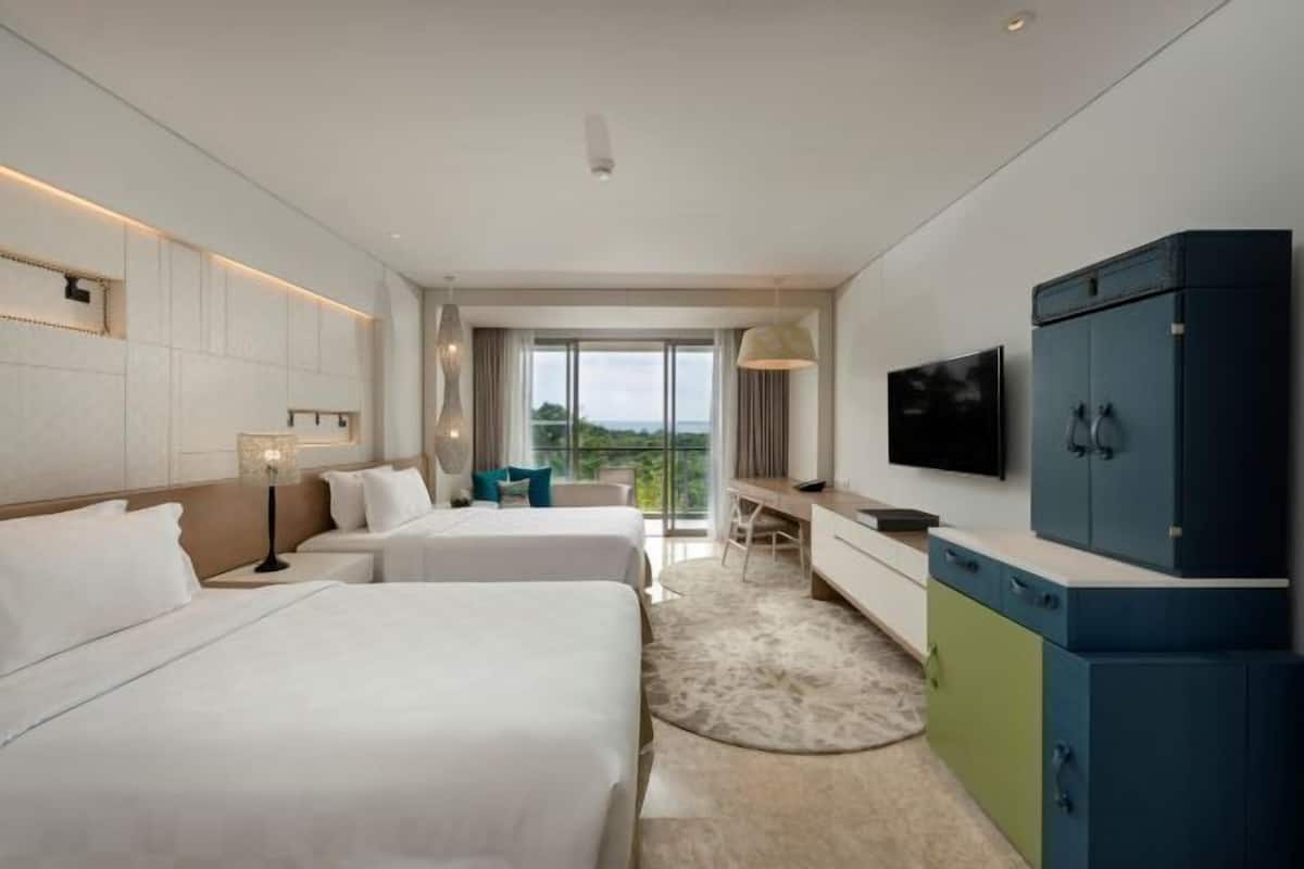 2 dormitorios, ropa de cama de alta calidad, minibar y caja fuerte