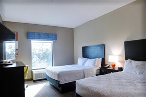 Room, 2 Queen Beds | In-room safe, free cribs/infant beds, rollaway beds, free WiFi