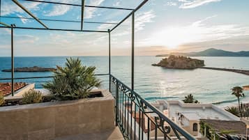 Suite Deluxe, balcone, vista mare | Balcone