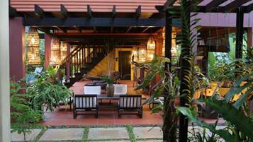 Breakfast, lunch, dinner served; Regional cuisine, pool views