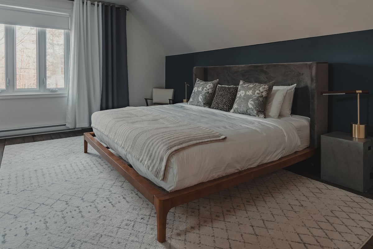 Luxury-Suite, 1 King-Bett und Schlafsofa, Kamin