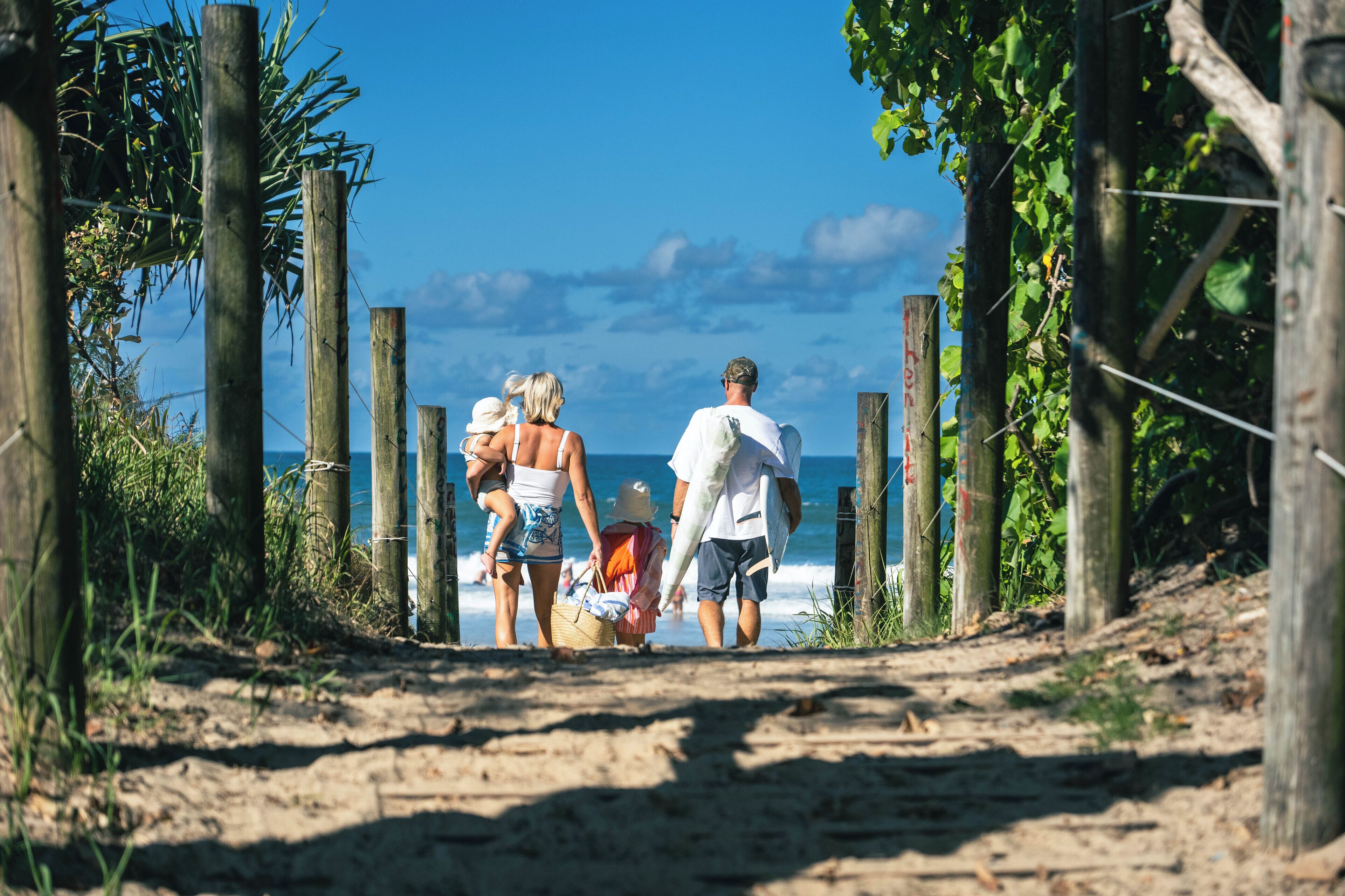 Perto da praia, toalhas de praia 