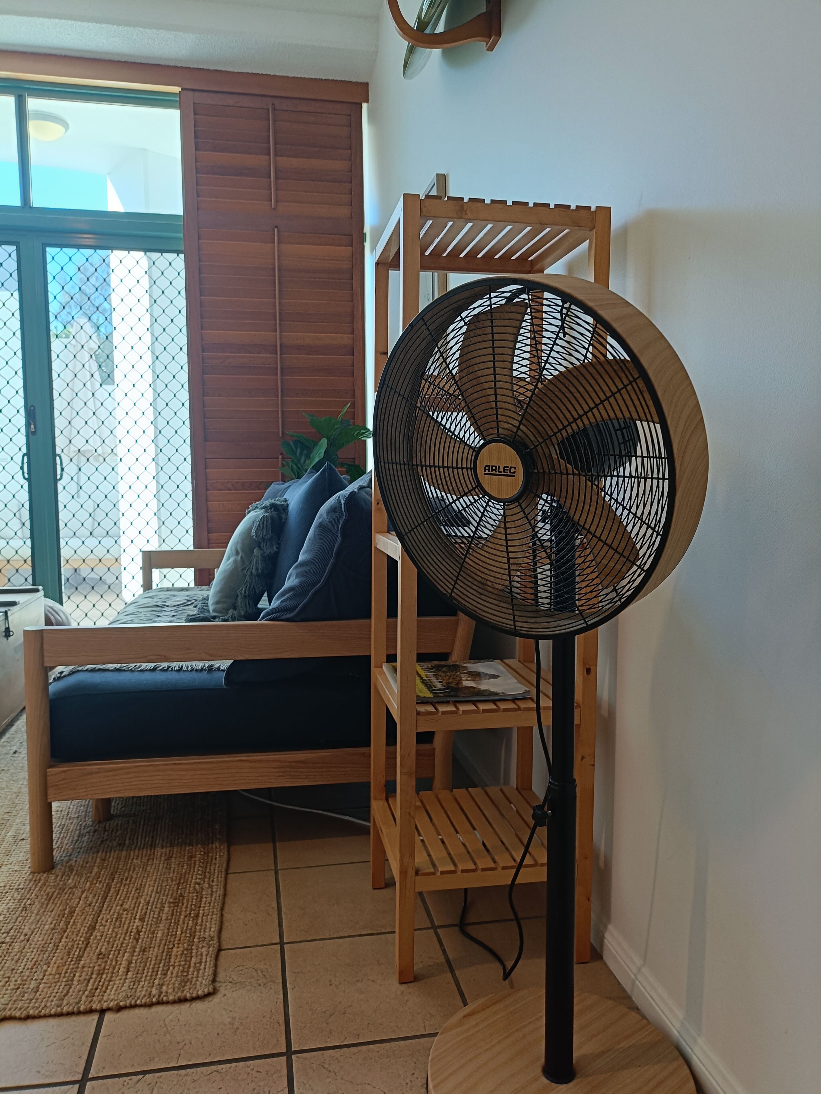 studio apartment | living area | 40-inch tv with digital channels, dvd player