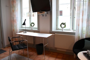 Desk, iron/ironing board, free WiFi, bed sheets
