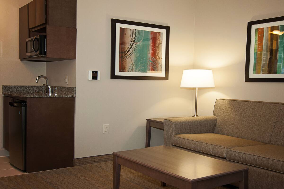 premium bedding, down duvets, desk, laptop workspace