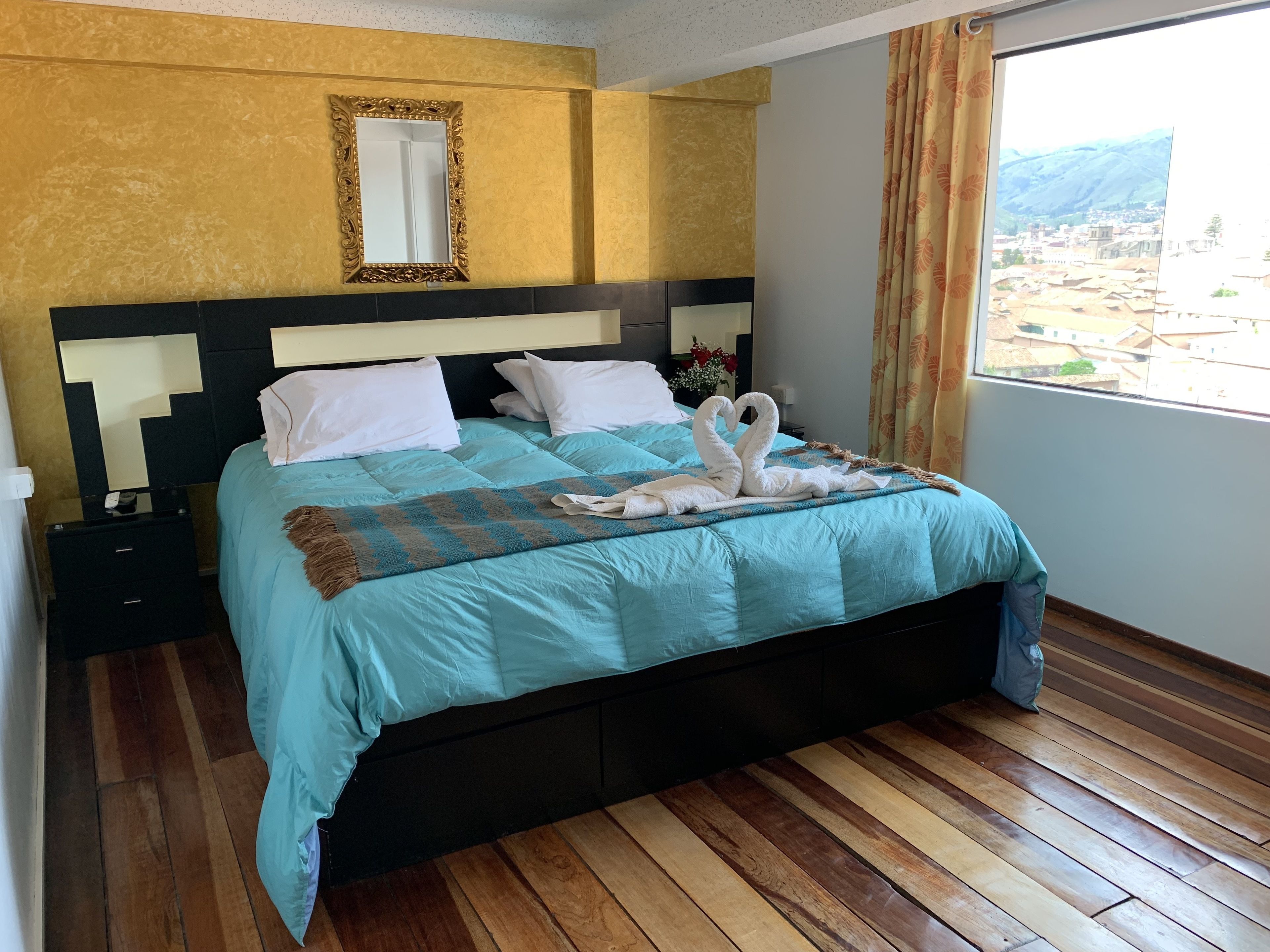 deluxe double room | down duvets, memory-foam beds, in-room safe, desk