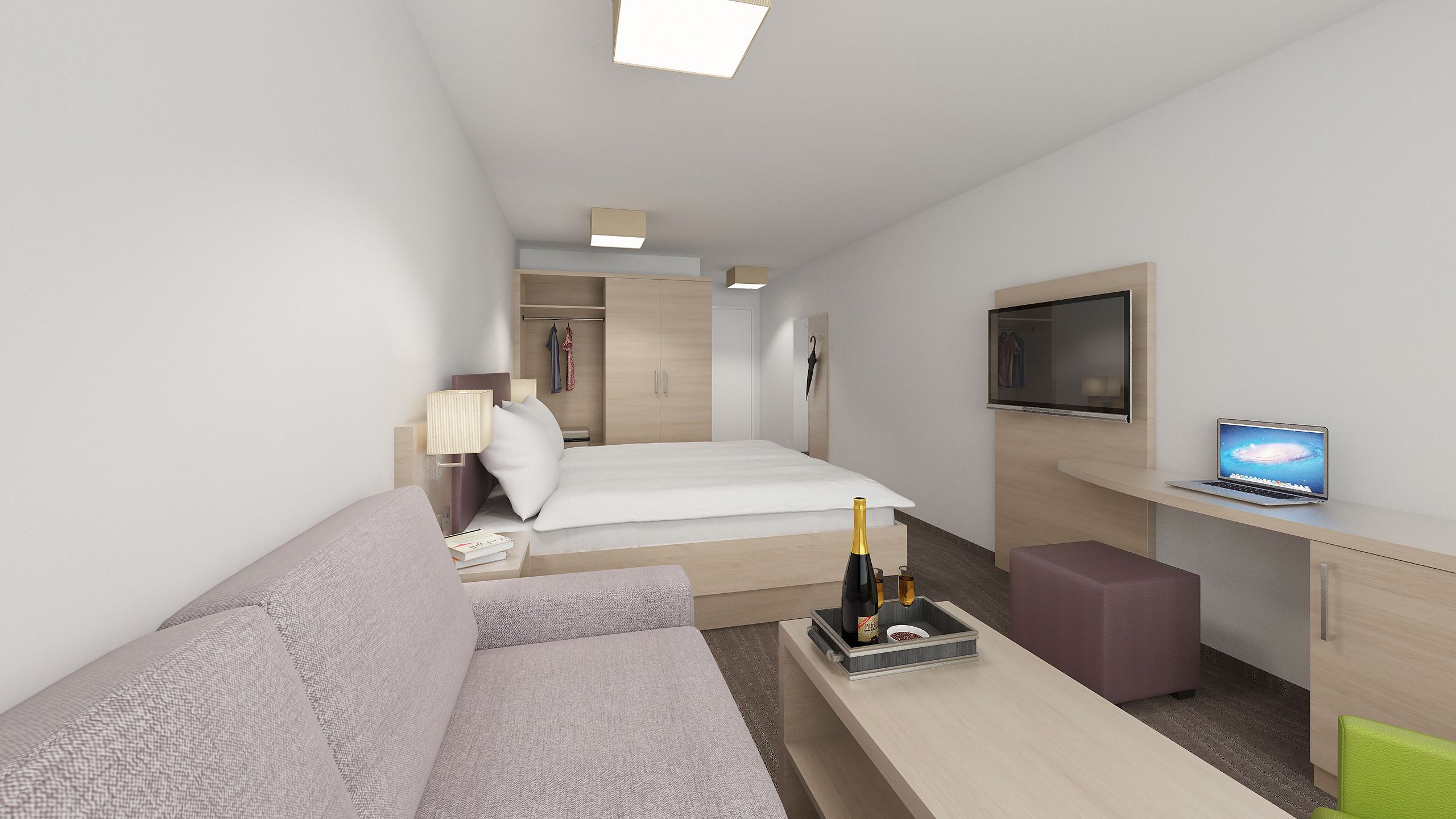 double room, balcony, mountain view (krokus) | hypo-allergenic bedding, in-room safe, free wifi, bed sheets