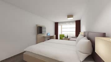 Double Room, Balcony, Mountain View (Krokus) | Hypo-allergenic bedding, in-room safe, free WiFi, bed sheets