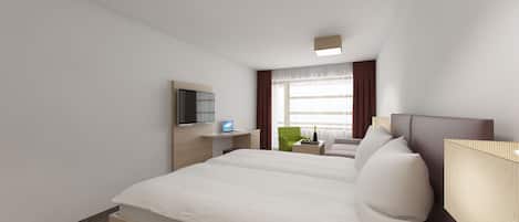 Double Room, Balcony, Mountain View (Krokus) | Hypo-allergenic bedding, in-room safe, free WiFi, bed sheets
