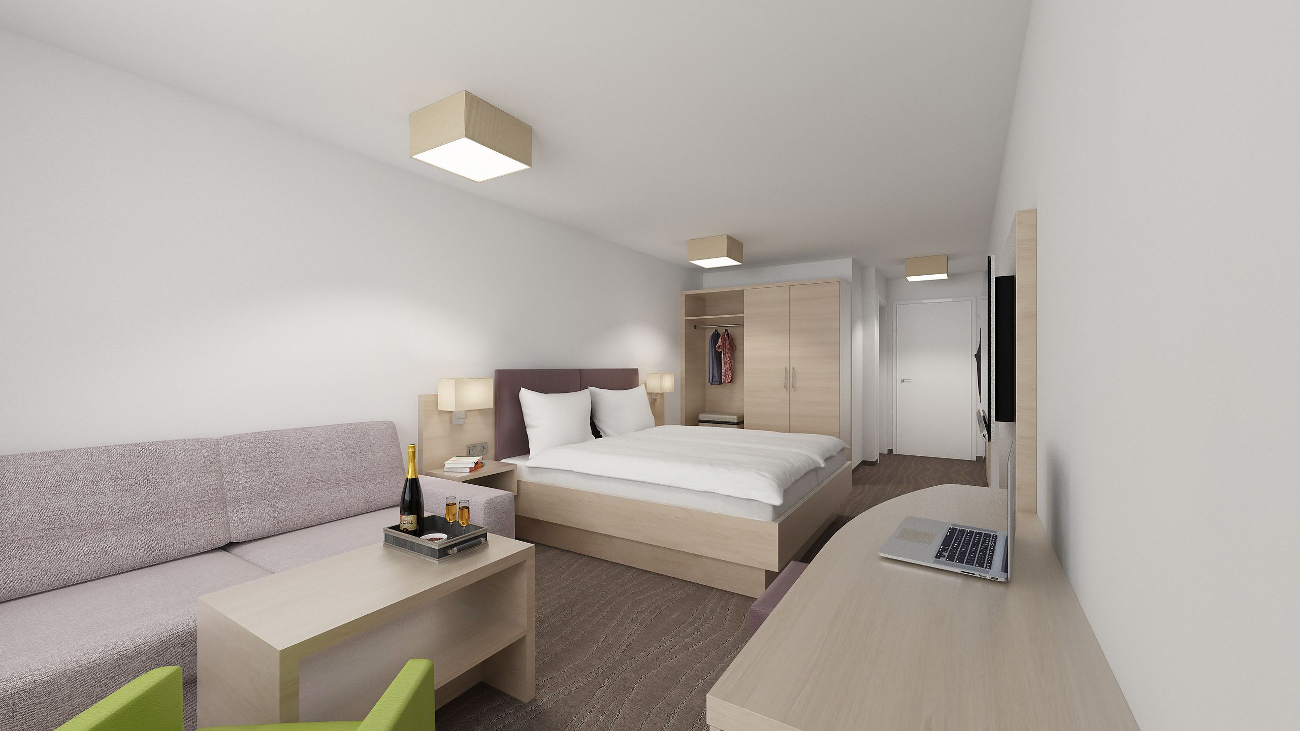 double room, balcony, mountain view (krokus) | hypo-allergenic bedding, in-room safe, free wifi, bed sheets