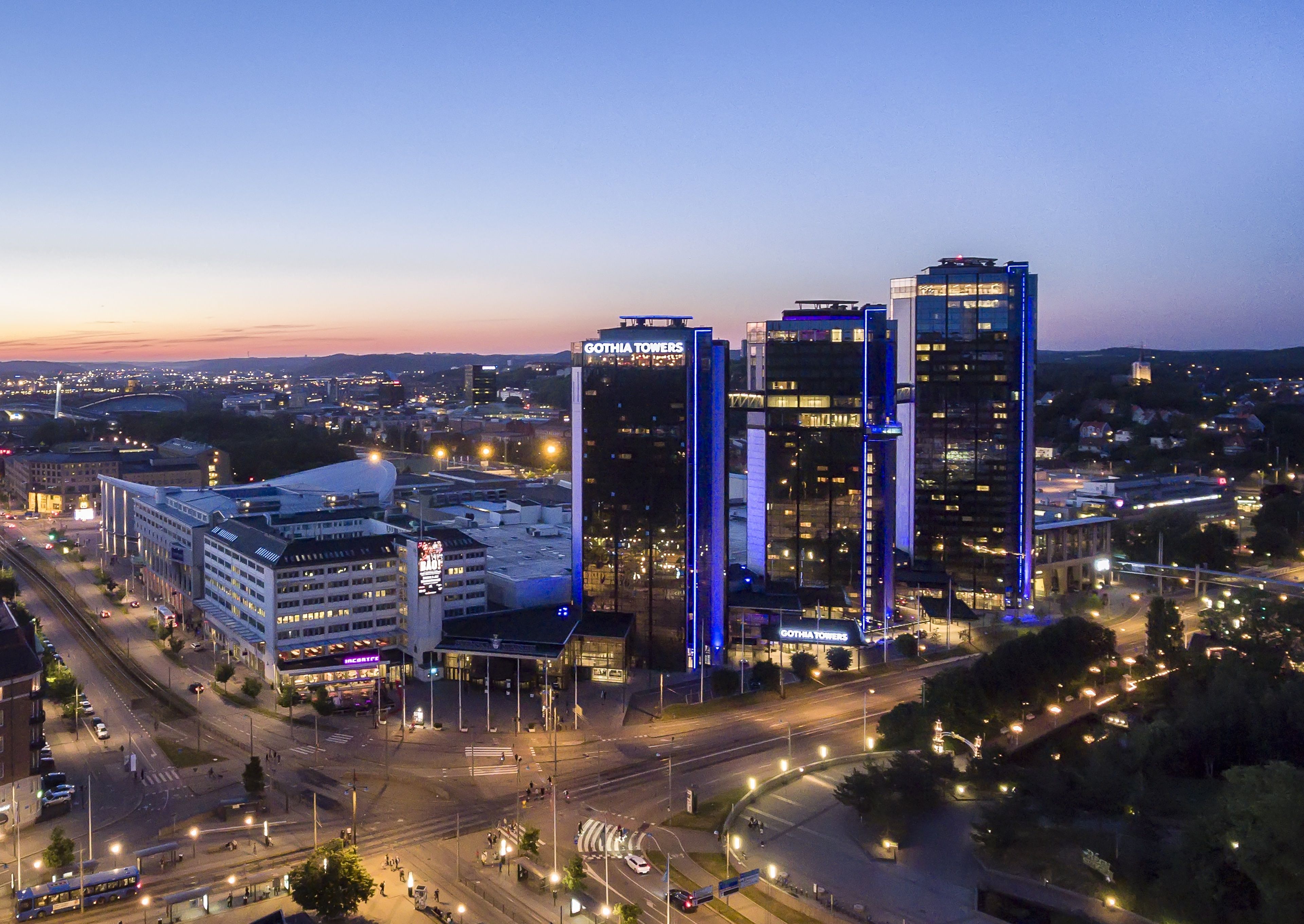 front of property – evening/night