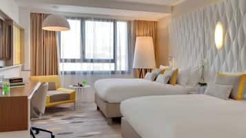 Family Room, 2 Double Beds | Hypo-allergenic bedding, in-room safe, soundproofing, iron/ironing board