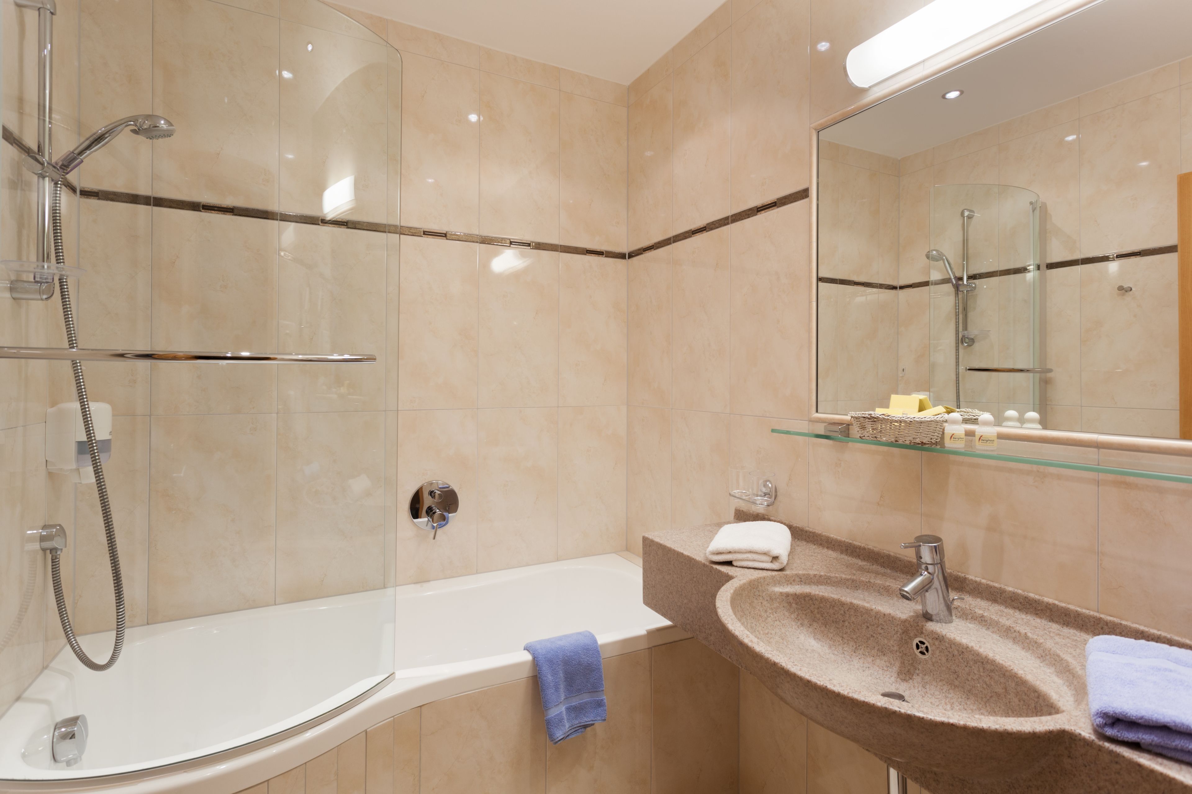 comfort room | bathroom | free toiletries, hair dryer, bathrobes, slippers