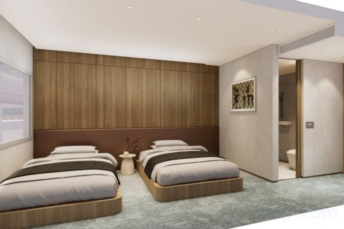 Desk, bed sheets