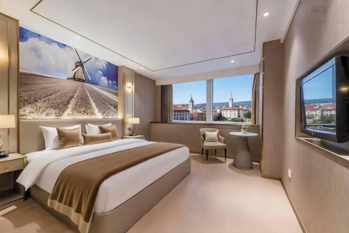 Premium bedding, down comforters, pillowtop beds