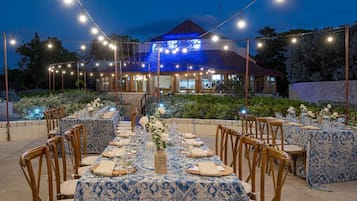 Espace banquet en plein air